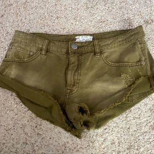 $15 Free People green shorts ASO Teen Wolf!